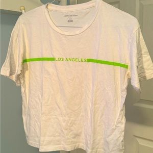 American Eagle “Los Angeles” White T Shirt Size M